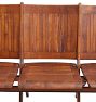 Vintage Traditional 20th Century Folding Theater Seats with Slated Back