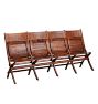 Vintage Traditional 20th Century Folding Theater Seats with Slated Back