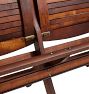 Vintage Traditional 20th Century Folding Theater Seats with Slated Back
