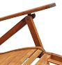 Vintage Tradtiional Wooden Resort Lounge Chair Set of 2
