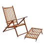 Vintage Tradtiional Wooden Resort Lounge Chair Set of 2