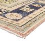 Vintage Turkish Hand-Knotted Wool Rug Floral Medallion Coral 6-1/2 x 9ft