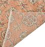Vintage Turkish Hand-Knotted Wool Rug Lattice Coral 6-1/2 x 10ft