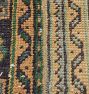 Vintage Turkish Hand-Knotted Wool Runner Allover Multi 10 x 2-1/2ft