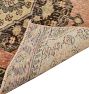 Vintage Turkish Hand-Knotted Wool Runner Medallion Coral 12 x 3ft