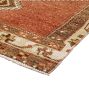 Vintage Turkish Hand-Knotted Wool Runner Medallion Rust 12-1/2 x 3ft