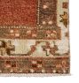 Vintage Turkish Hand-Knotted Wool Runner Medallion Rust 12-1/2 x 3ft