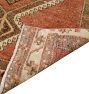 Vintage Turkish Hand-Knotted Wool Runner Medallion Rust 12-1/2 x 3ft