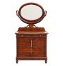 Vintage Victorian Commode with Adjustable Carved Swan Mirror