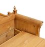 Vintage Traditional 19th Century Swedish Allmoge Pine Storage Bench