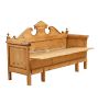 Vintage Traditional 19th Century Swedish Allmoge Pine Storage Bench