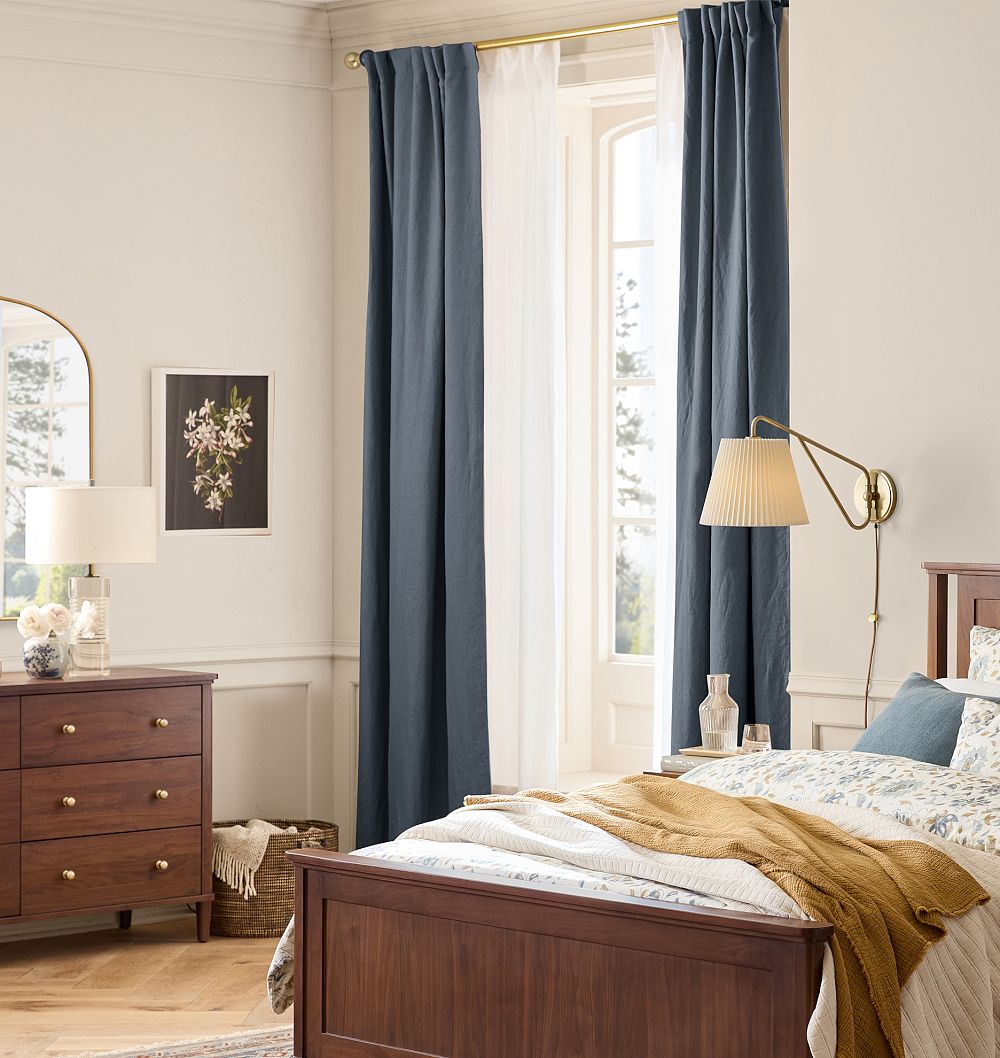 Custom Belgian Linen Curtains by Rejuvenation