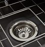 Frost Fireclay Gray Double Kitchen Sink, 33-1/4" x 10" x 18"