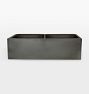 Sacchi Kitchen Sink Double 50/50 Fireclay - 33" - Matte Gray