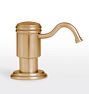 Davoli Soap Dispenser, Satin Bronze PVD