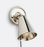 Weatherford Sconce, Polished Nickel - Metal Polished Nickel Shade