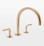 Tamalpais Gooseneck Roman Tub Filler, Satin Bronze PVD PVD