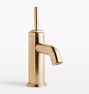 Descanso Smooth Lever Single Hole Bathroom Faucet, Satin Bronze PVD PVD