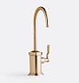 Descanso Works Hot And Cold Water Dispenser With Hot Water Tank, Satin Bronze PVD