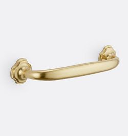 green emerald velvet dress Brass Ornate Authentic Antique Drawer Handle, Drop pull. Decorated art   UpperDutch