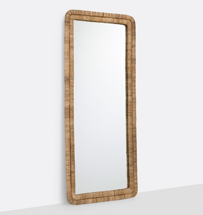 Leilani Woven Floor Mirror