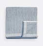Petite Stripe Terry OCS Bath Towel Indigo