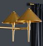 Rhone Linear Chandelier, 60" Width in Metal Shades