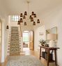 Ansel 46" 12-Light Double Tier Chandelier, Fabric Shades