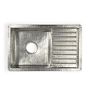Cantina Kitchen Single Sink, Brushed Nickel