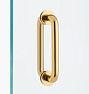 Topher Shower Door Pull - Aged Brass
