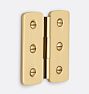 Surface Mount Traditional Cabinet Hinge, Aged Brass
