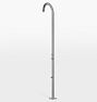 Denney Outdoor Shower, with Foot Wash - Brushed Stainless Steel