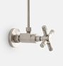 Trask Toilet Supply Line Cross Handle .5inCmp BN
