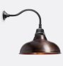 Carson Gooseneck Sconce, 20" Width 18" Projection, Copper Penny