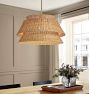 Waverleigh Drum Chandelier, Natural Fiber Shade