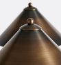 Rhone Chandelier, 36" Width in Metal Shades