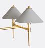Rhone Linear Chandelier, 60" Width in Metal Shades