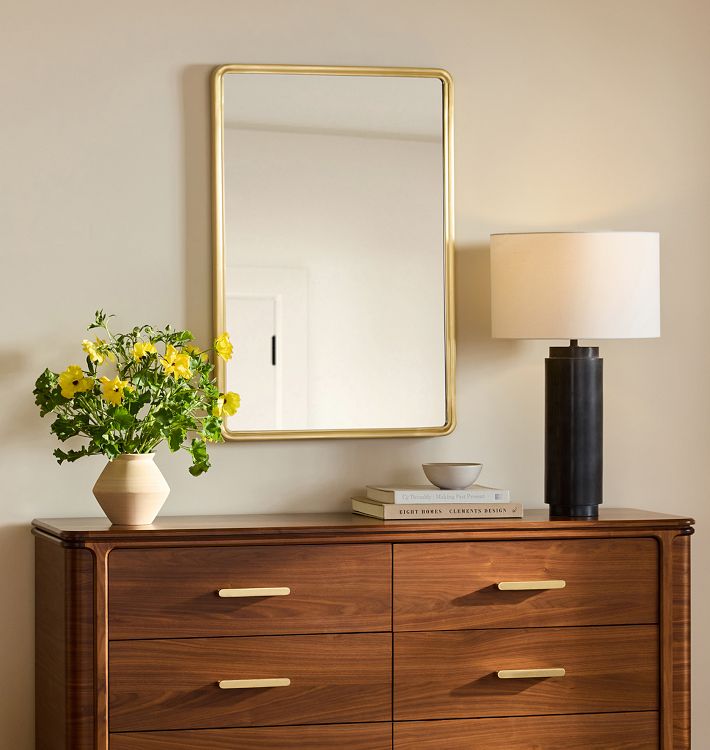 Stepped Metal Frame Mirror | Rejuvenation