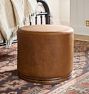 Ameer Leather Ottoman