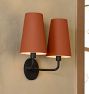 Ansel Double Sconce, Metal Shade