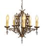 Intricate Vintage 6-Light Candle Chandelier