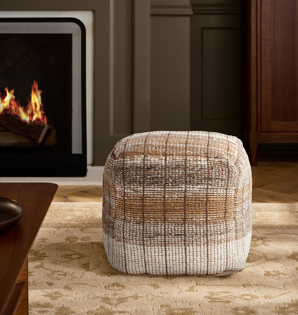 Terra Jute Pouf by Rejuvenation