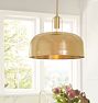 Dekum 16" Pendant, Metal Shade