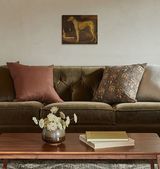 Portrait Of A Greyhound And A Partridge Dog Reproduction Wall Art