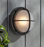Seabeck 9" Dome-Caged Round Bulkhead Sconce