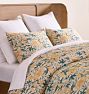 Garden Botanical Duvet and Shams, Double/Queen - Yarrow & Teal