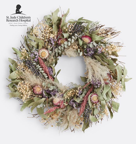 Velvet Petal Dried Wreath