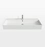 Calvo Wall Mount Sink - 40" Monohole - White
