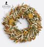 Golden Yarrow Fields Dried Wreath