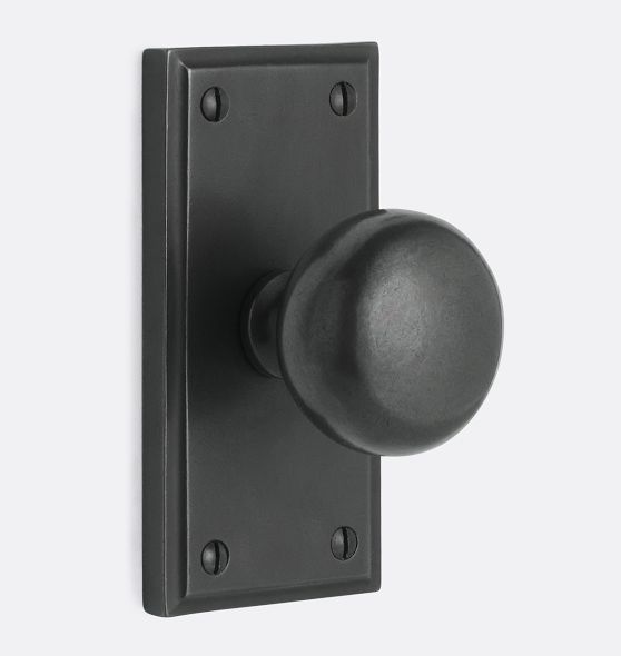 Raegan Knob Interior Bronze Door Set | Rejuvenation